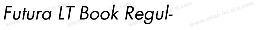Futura LT Book Regul字体转换